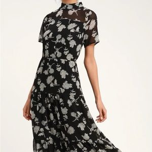 Lulus Floral Midi Dress